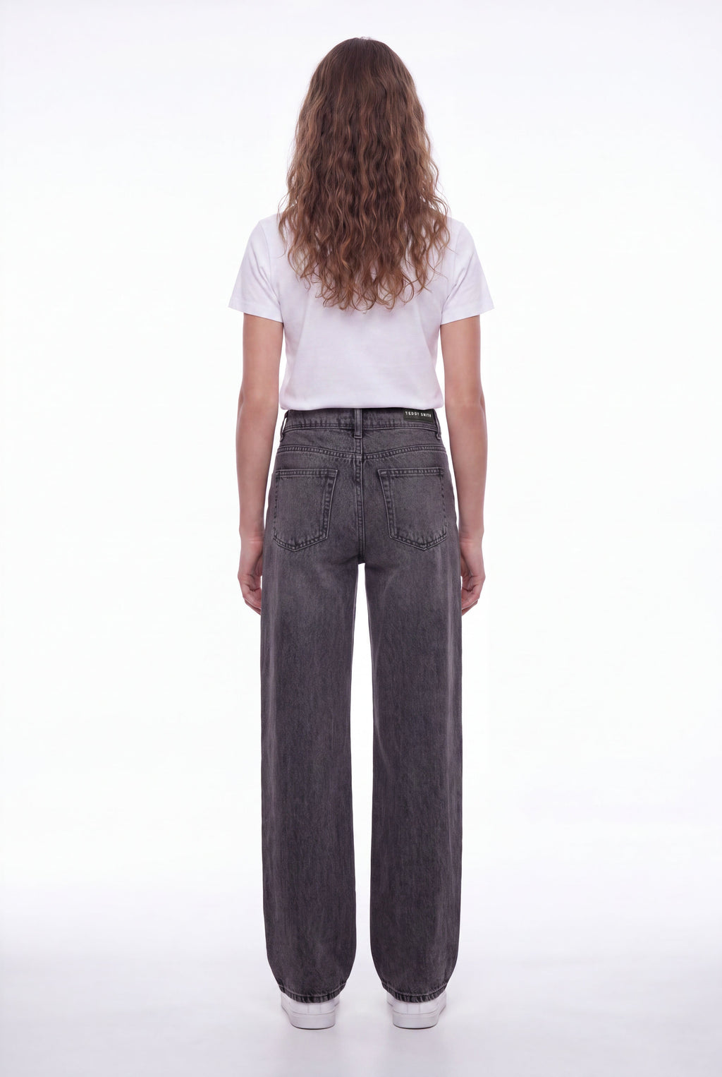 Jean fit loose P-GLADYS LOW WI NOIR - 2