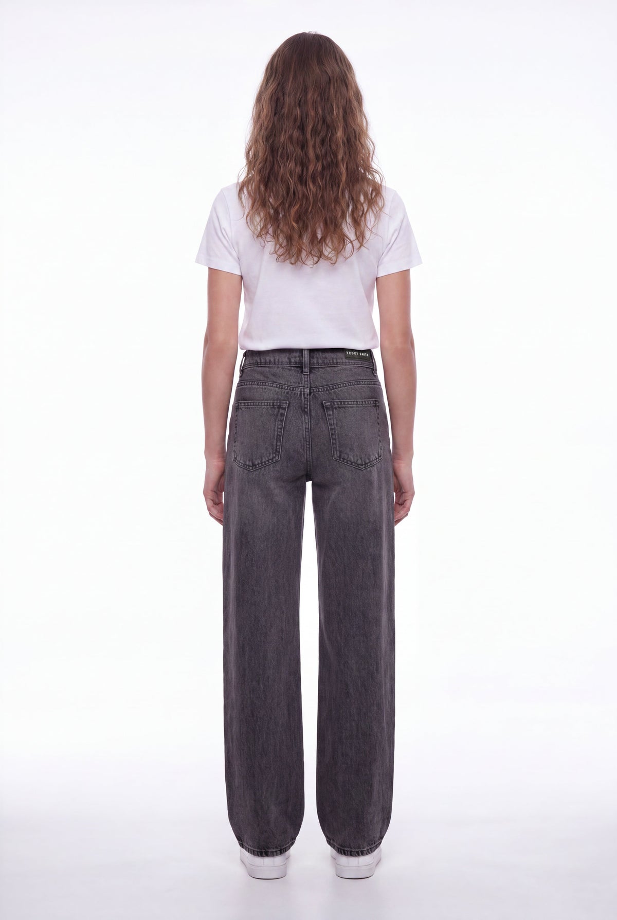 Jean fit loose P-GLADYS LOW WI NOIR - 2