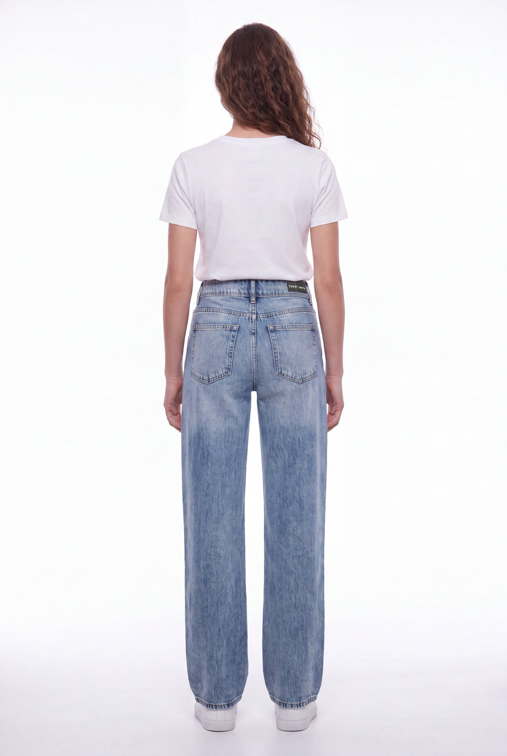 Jean fit loose P-GLADYS LOW WI FRIPP/INDIGO CLAIR - 2