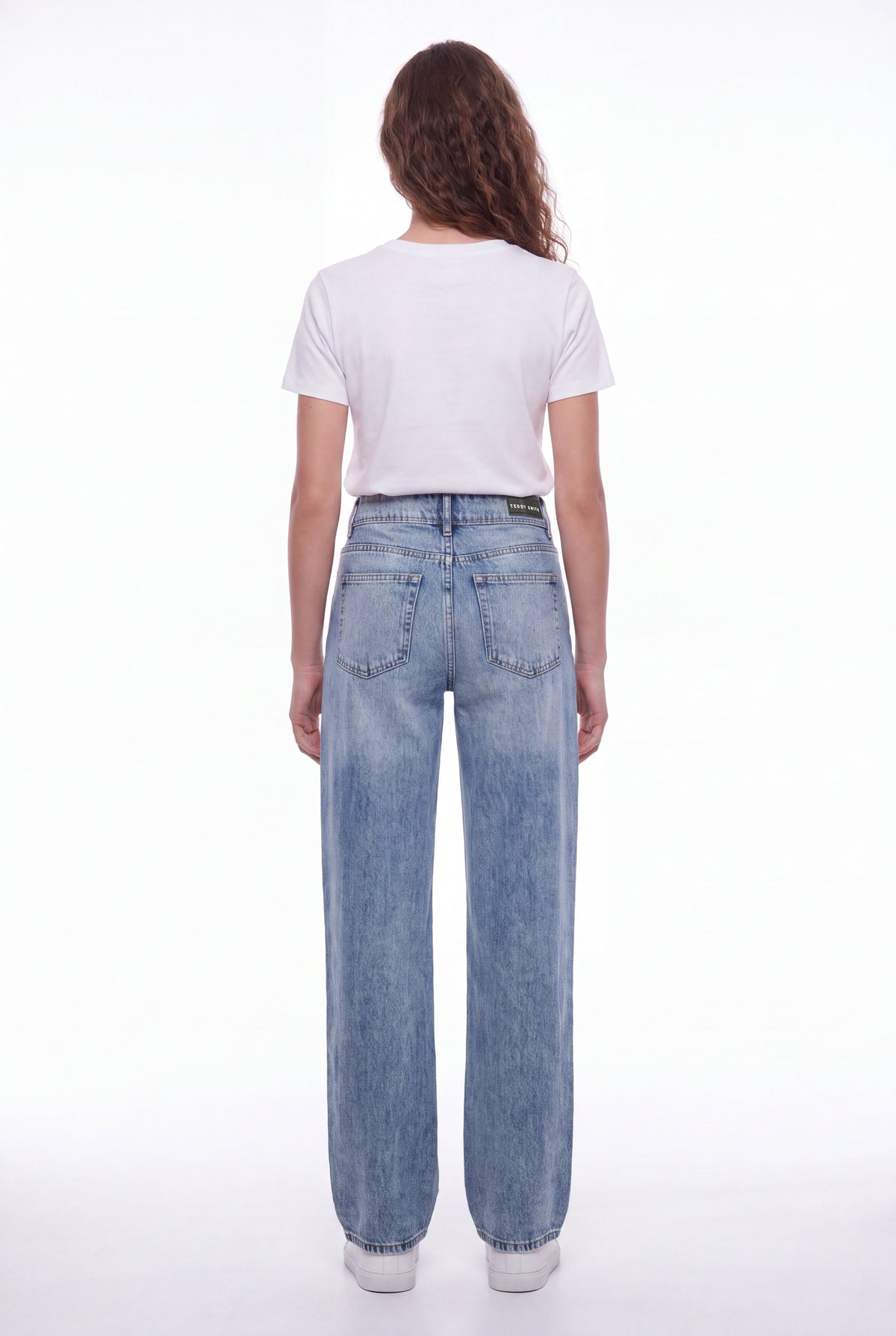 Jean fit loose P-GLADYS LOW WI FRIPP/INDIGO CLAIR - 2