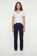 Jean skinny taille haute P-BELLA HW SKIN DARK BLUE - 1