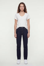Jean skinny taille haute P-BELLA HW SKIN DARK BLUE - 1