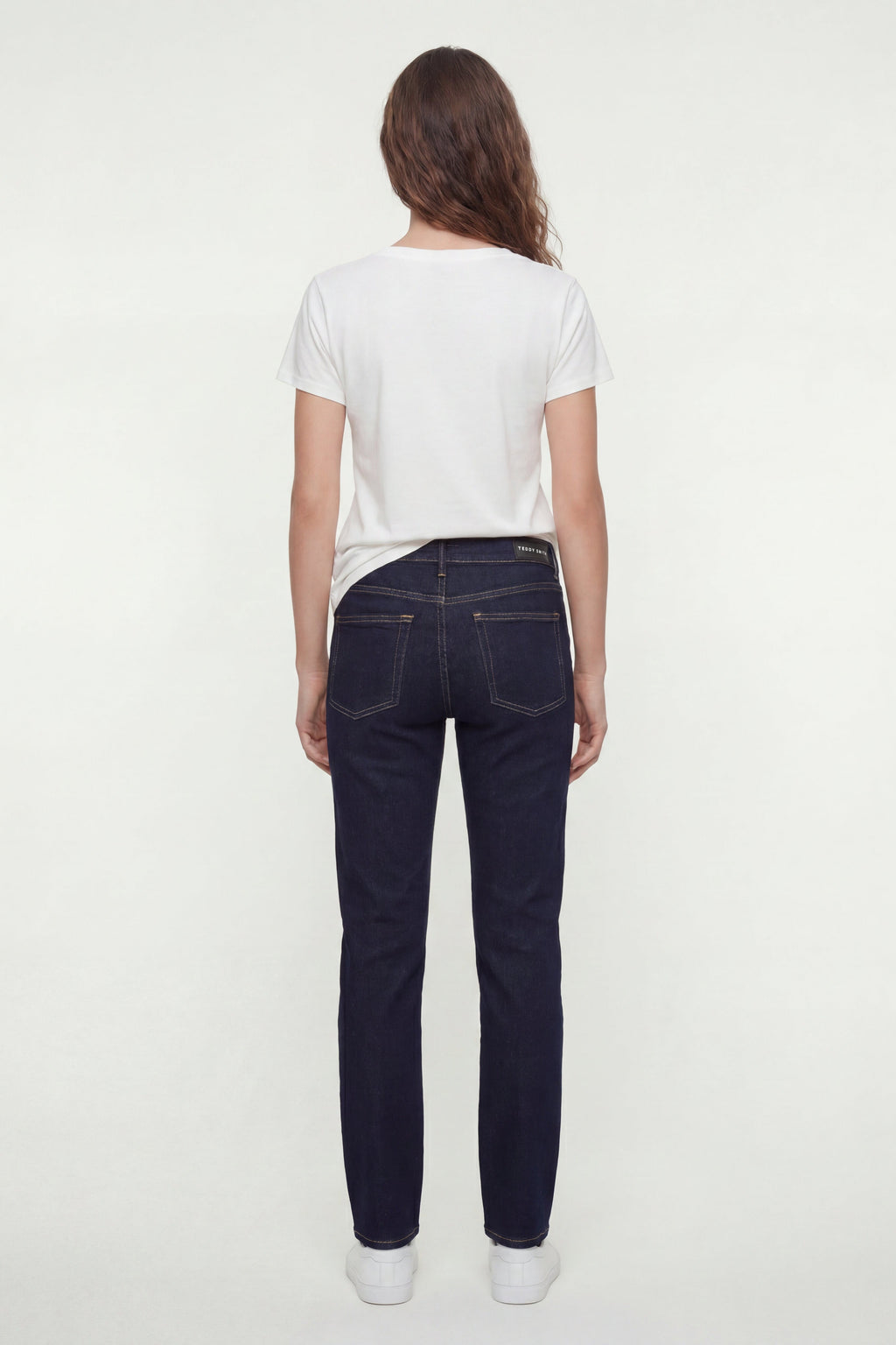 Jean skinny taille haute P-BELLA HW SKIN DARK BLUE - 2