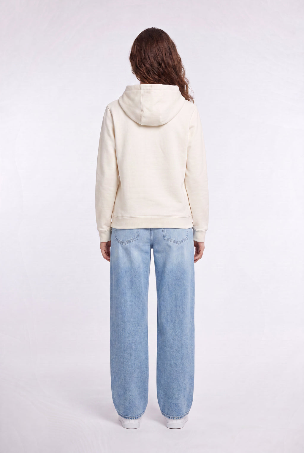 Sweat à capuche S-SOLENE MIDDLE WHITE - 2