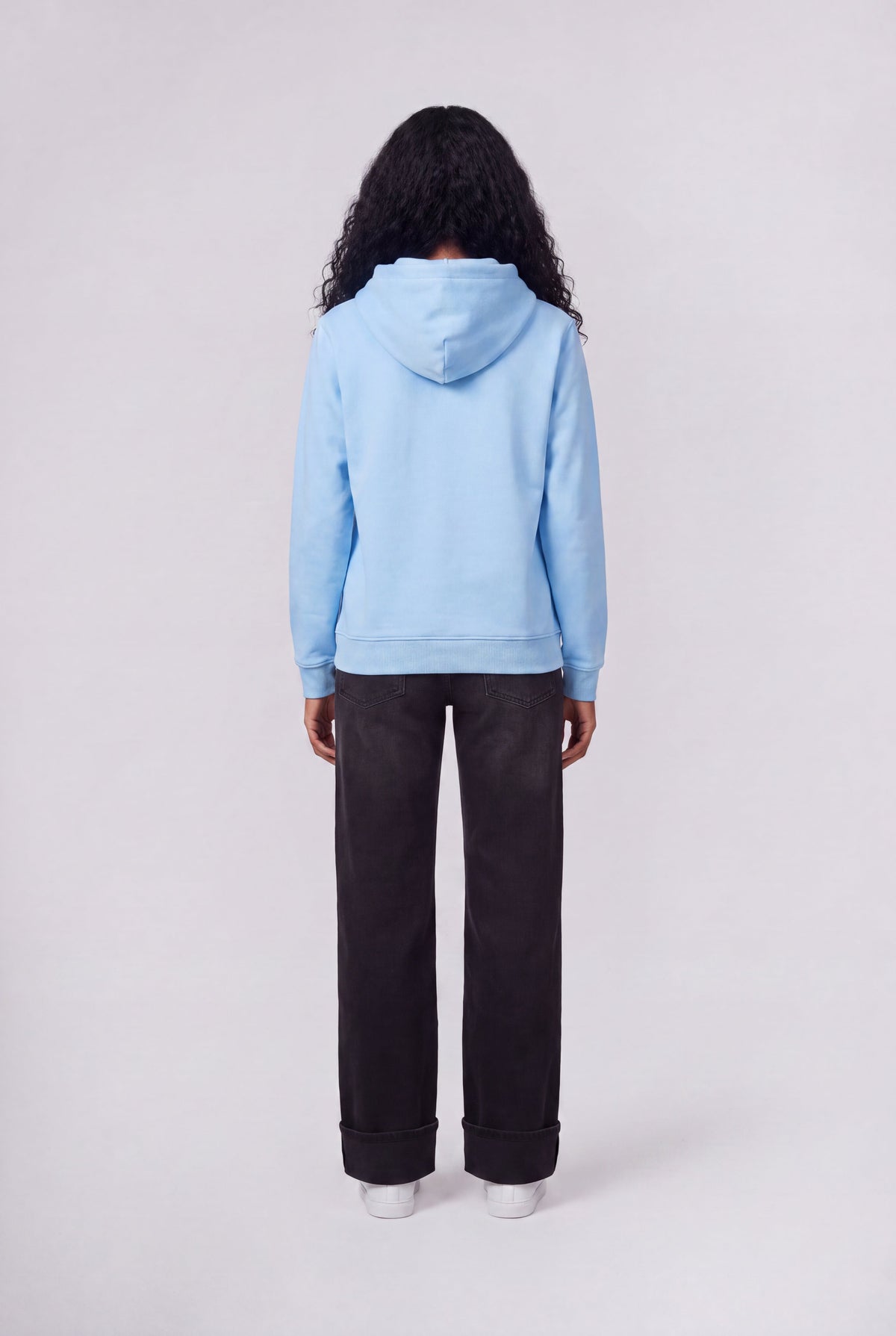 Sweat à capuche S-SOLENE HOODY BLEU CIEL - 2