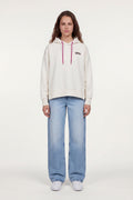 Sweat à capuche S-BIRD HOODY MIDDLE WHITE - 1