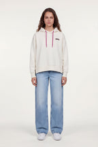 Sweat à capuche S-BIRD HOODY MIDDLE WHITE - 1
