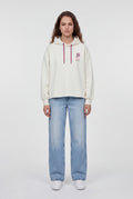 Sweat ample à capuche S-JULIETTE HOOD MIDDLE WHITE - 1