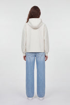 Sweat ample à capuche S-JULIETTE HOOD MIDDLE WHITE - 2