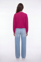 Gilet en maille G-AMELIA FUSHIA CHINE - 2