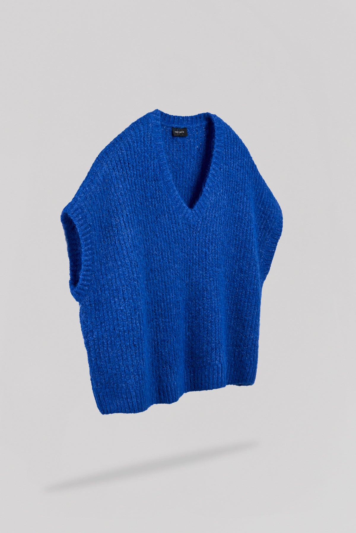 Pull oversize sans manches P-MALIA INTENSE BLUE - 2