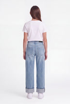 Jean BOYFRIEND JR FRIPP/INDIGO CLAIR - 2