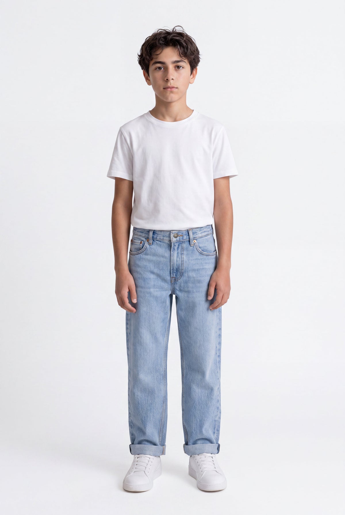 Jean droit DAD PANT JR FRIPP/INDIGO CLAIR - 1