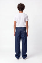 Jean droit denim pur coton MEMPHIS STRAIGH JR DARK BLUE - 2