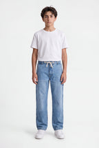 Jean denim pur coton P-HUNTER JR USE FRIPP/INDIGO CLAIR - 1
