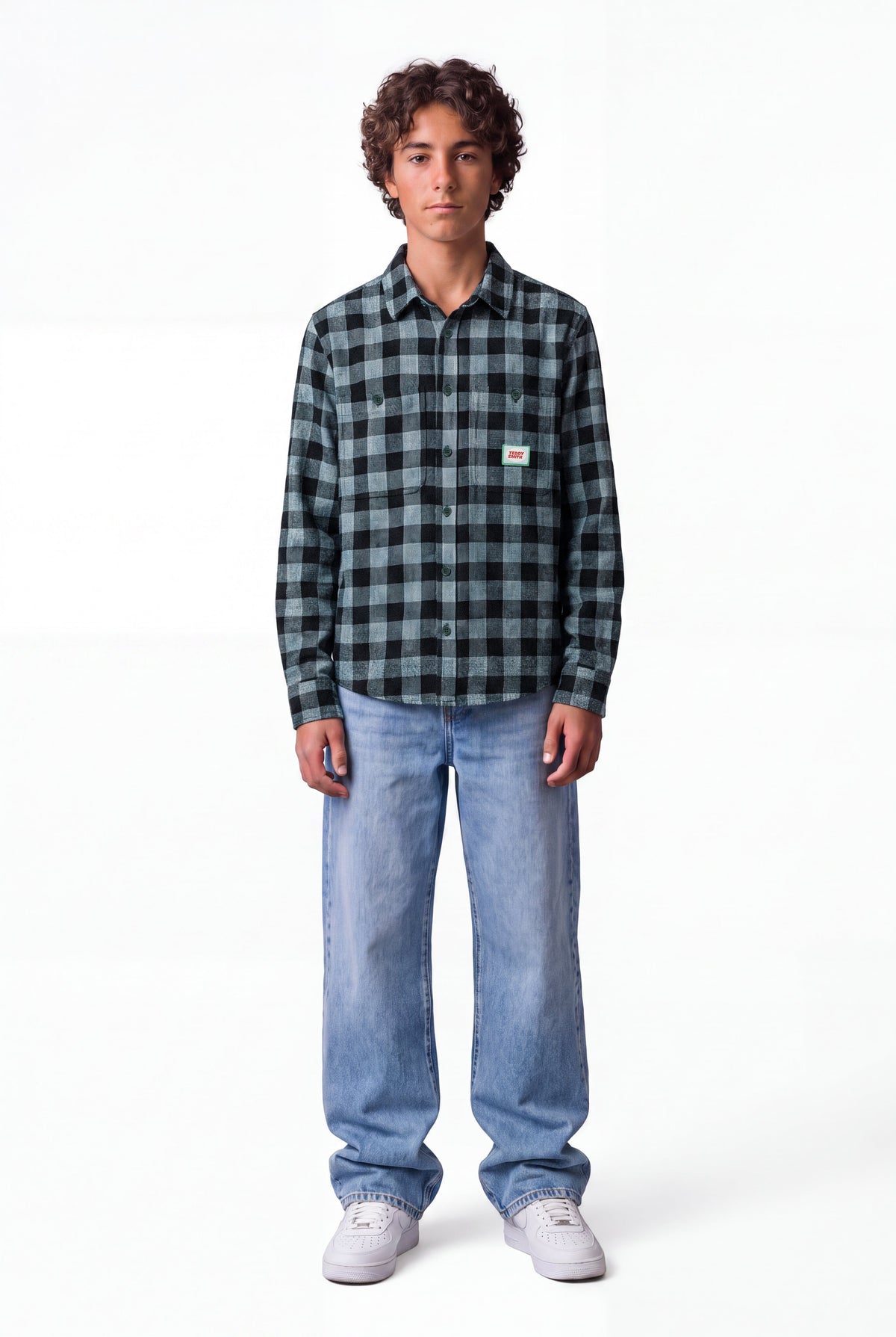 Chemise C-THYA ML JR VERT PIN - 1