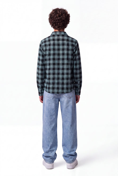 Chemise C-THYA ML JR VERT PIN - 2