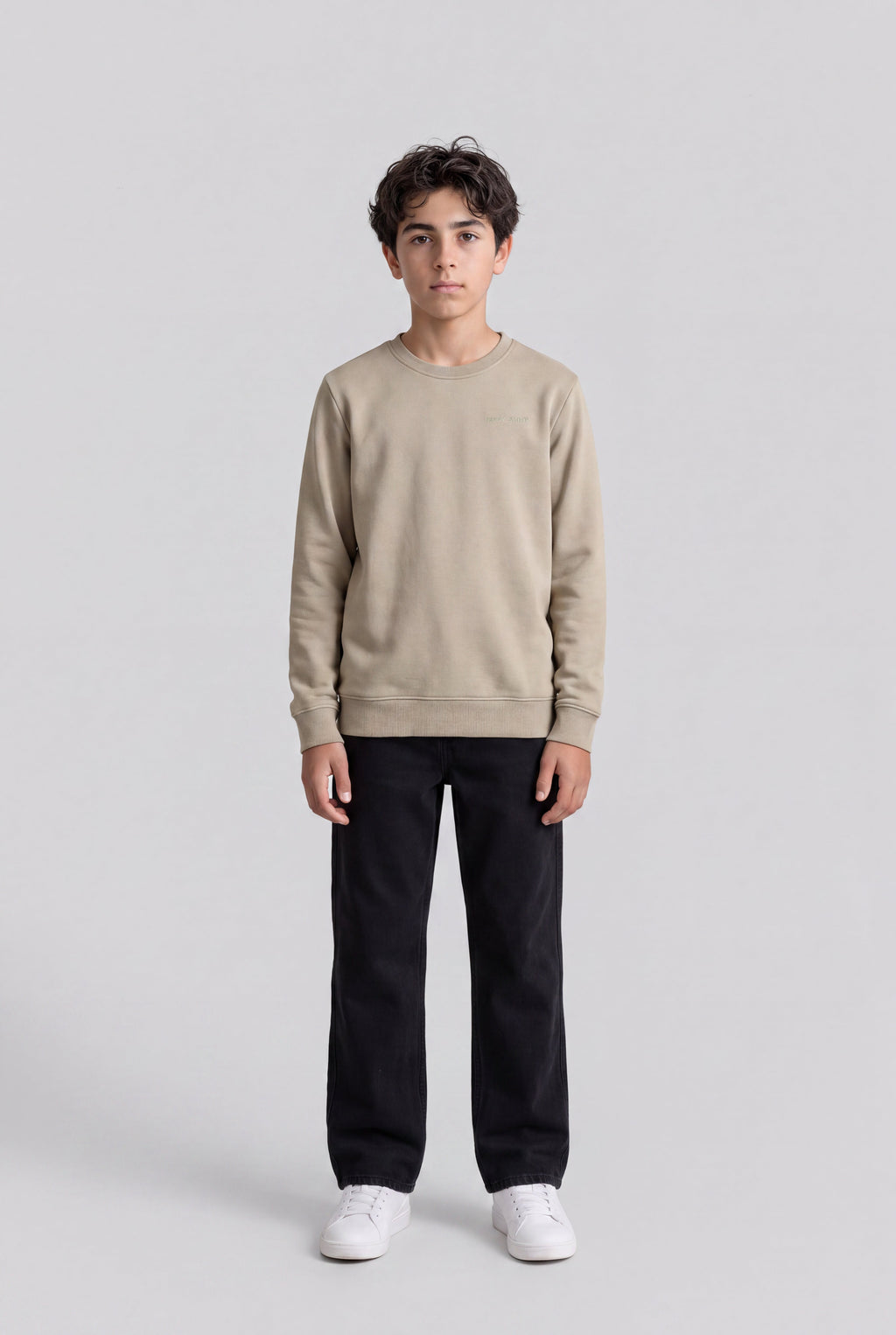 Sweat col rond S-NARK RC JR BLEACH KAKI - 1
