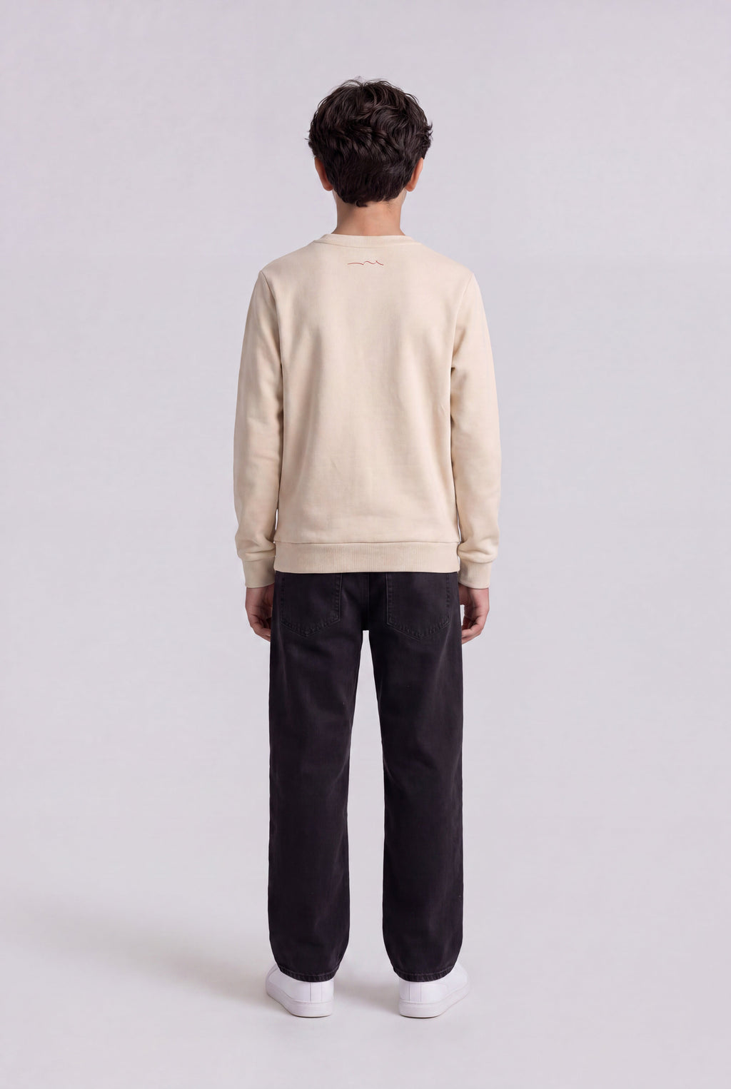 Sweat col rond S-COMPANY RC JR CREAM - 2