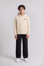 Sweat à capuche S-COMPANY HOODY JR CREAM - 1