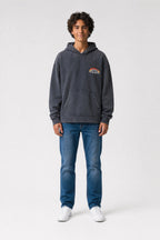 Sweat à capuche imprimé S-FEU HOODY JR NOIR - 1