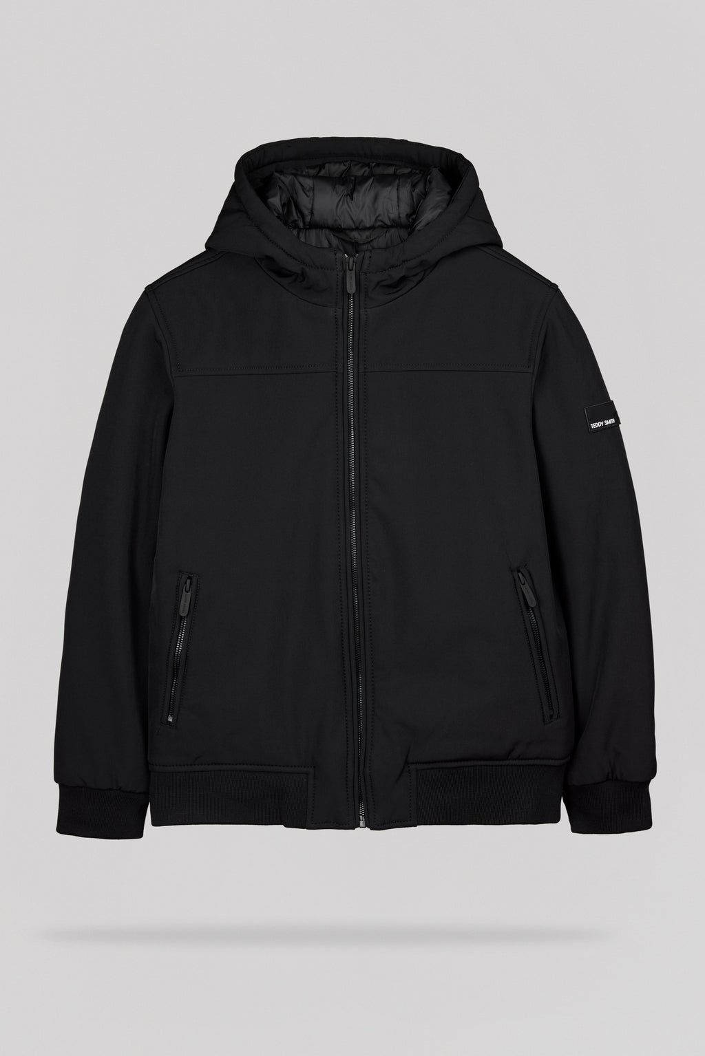 Blouson déperlant à capuche B-SAMY JR NOIR - 1