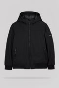Blouson déperlant à capuche B-SAMY JR NOIR - 1