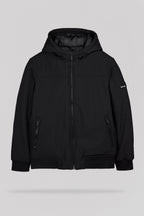 Blouson déperlant à capuche B-SAMY JR NOIR - 1