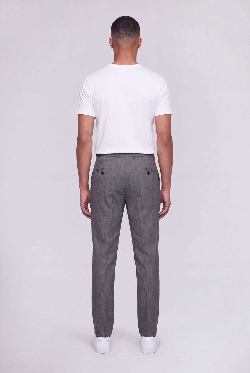 Pantalon ville P-CONRAD GRIS CHINE - 2