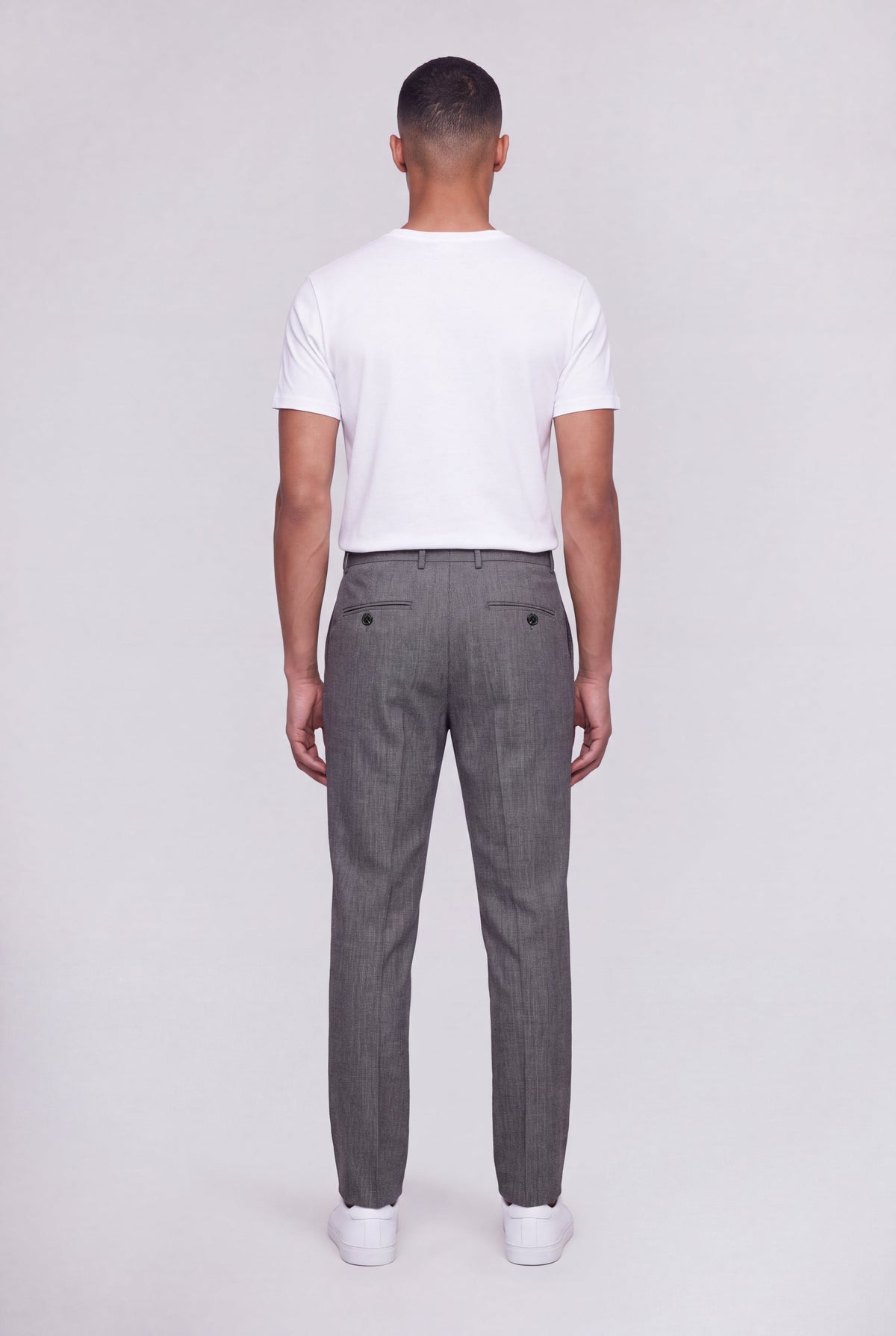 Pantalon ville P-CONRAD GRIS CHINE - 2