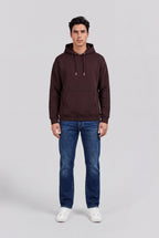 Sweat ample S-ADRIEN HOODY MARRON PRUNE - 1