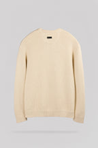 Pull col rond P-HOWARD BEIGE LIN - 2