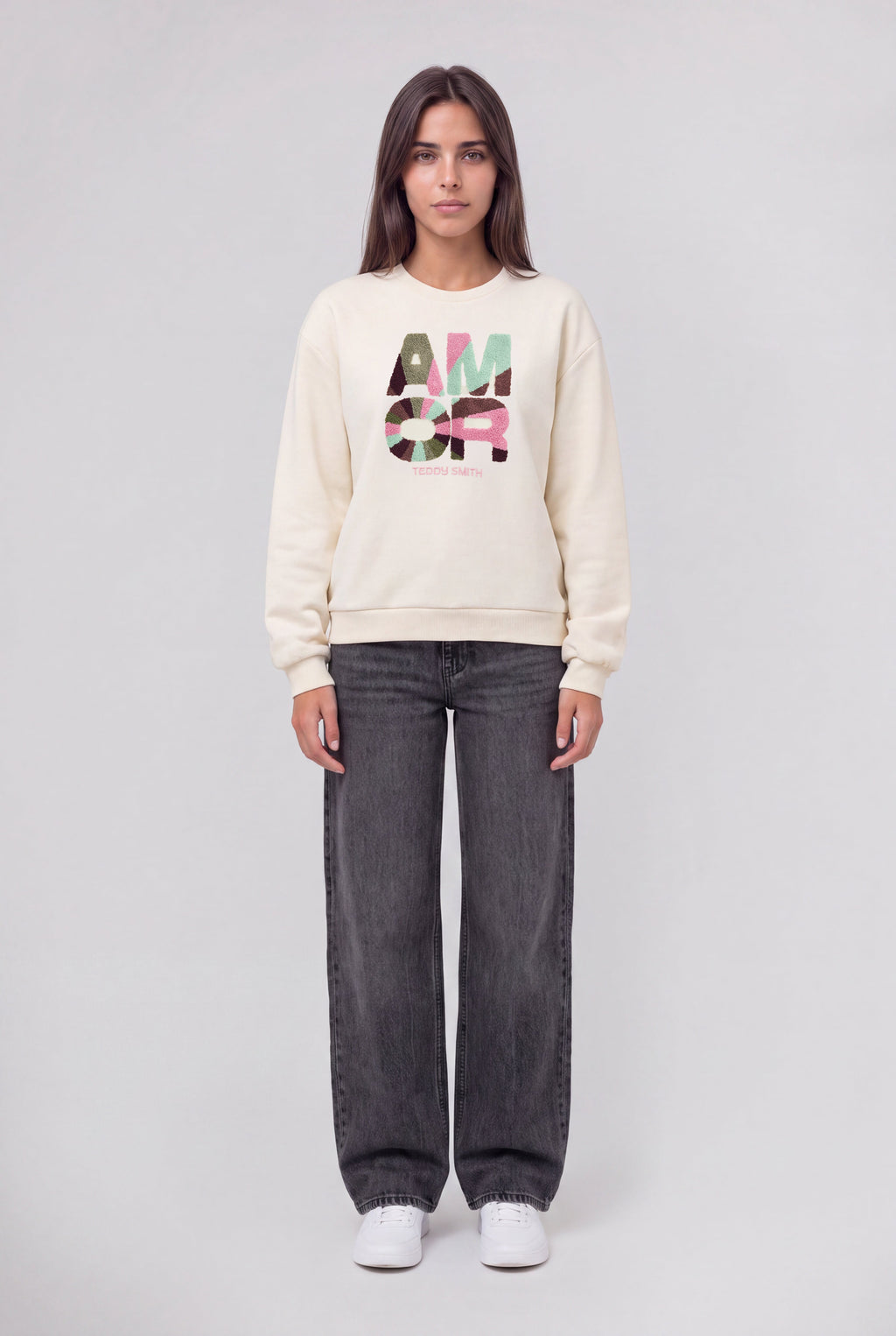 Sweat oversize S-VAYA RC MIDDLE WHITE - 1