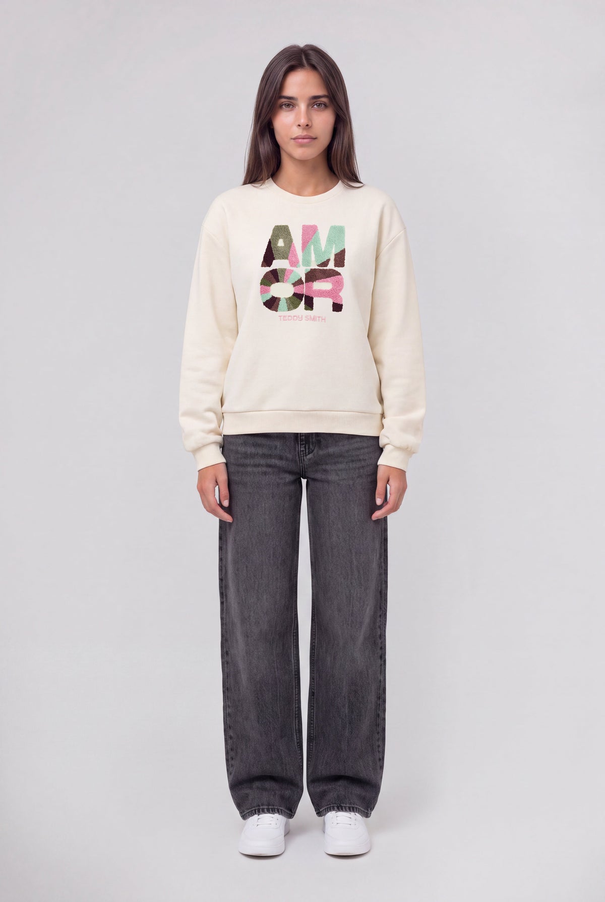 Sweat oversize S-VAYA RC MIDDLE WHITE - 1